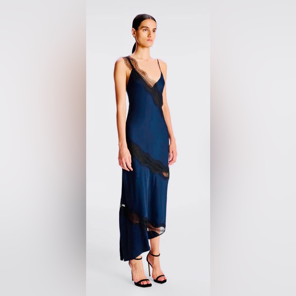 ALC silk lace symmetrical dress